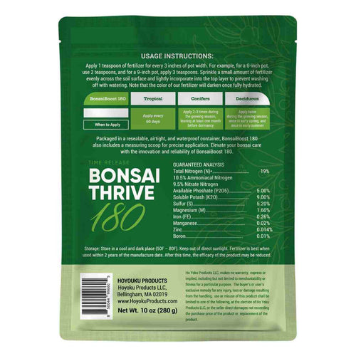 Bonsai Thrive 180 Fertilizer (10 oz) by Ho Yoku — 19-5-5